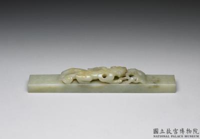 图片[2]-Jade paperweight with chi-dragon relief, Ming dynasty (1368-1644)-China Archive